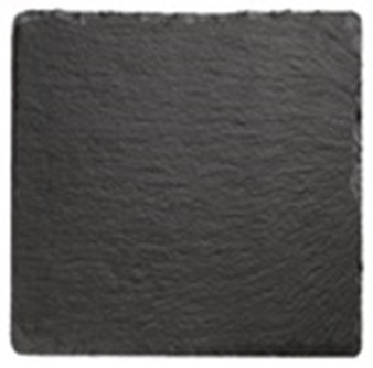 30 cm Black Square Slate Tray - Allegre