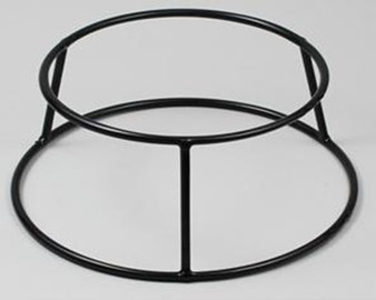 Series E, Round Display Stand, Black, 25 x 21 x 10 cm