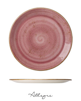 11.75 in. Show Plate/ Dinner Plate/ Serving Plate for 5 to 6 Persons - Speckled Raspberry