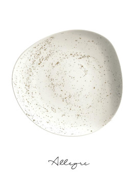 12 in. Serving Plate for 4 Persons - Pebble