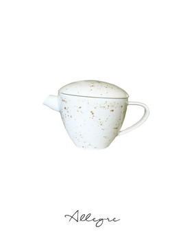 355 ml Tea Pot with Lid - Pebble