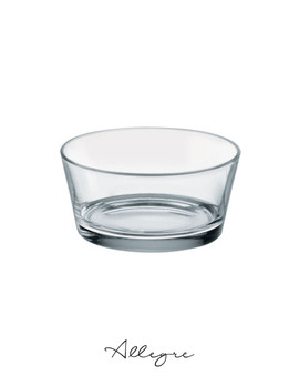 2.2 L (77.6 oz) Large Round & Flat Glass Bowl for snacks, chips, fruits, salads, etc./ Layered Cakes & Desserts