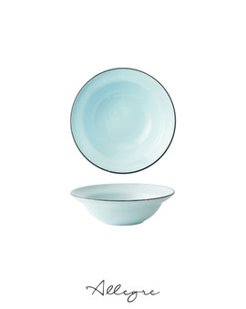 215 ml Bowl for soup, cereal, and congee 6.5 in. - Pastel Blue