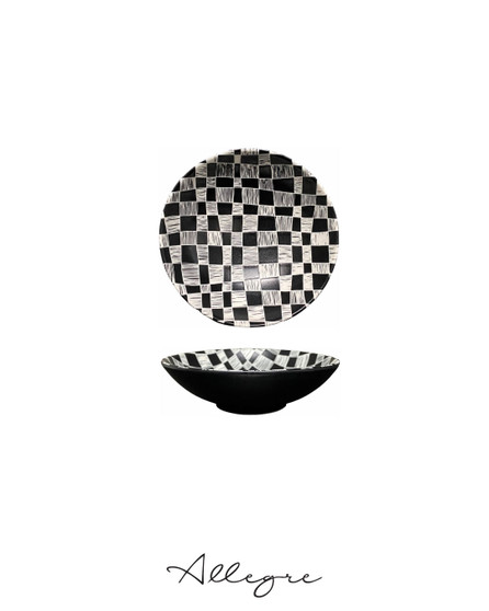 280 ml Small Salad/ Side Dish for 1 Person 5.5 in. - Checkers Ebony