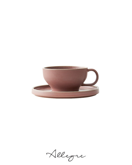 195 ml Coffee/ Tea Cup and 6 in. Saucer - MOD Smoky Plum