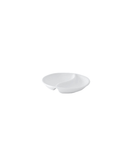 4.1 in. Round Two-Compartment Dish 45 ml (2 oz) - Oriental