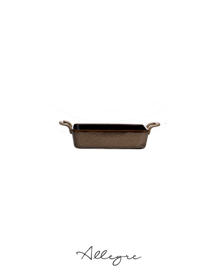 6.5 in. Small Rectangular Bake & Serve Dish 209 ml - Rustic Chestnut