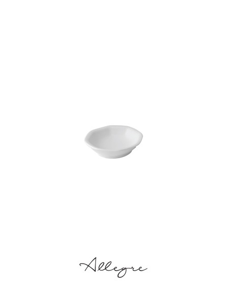 33 ml (1 oz) Octagonal Sauce, Butter, Dip Dish 3.1 in. - Buffet Ivory White