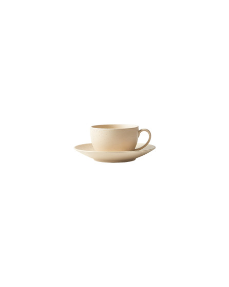 82 ml Espresso Cup and 4.2 in. Saucer - Dune Clay