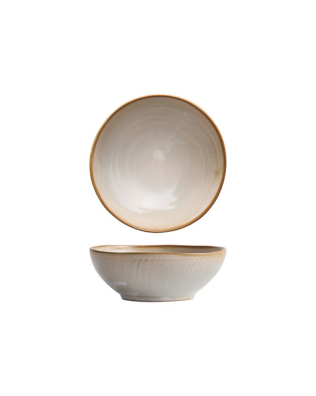 6.5 in. Bowl for Soup, Cereal, Congee, Noodles, Ramen etc. 556 ml - WoodFire Antique Pine