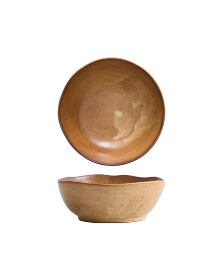 7.25 in. Serving Bowl for 3 to 4 Persons/ Large Ramen, Noodle Bowl 870 ml - WoodFire Dark Oak