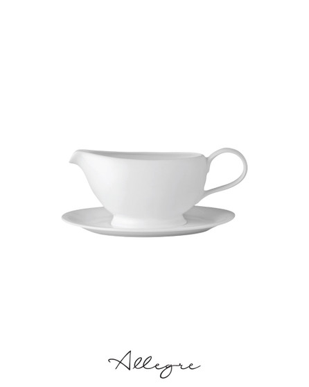 205 ml (7 oz) Gravy Boat and 7.3 in. Underliner - Eco