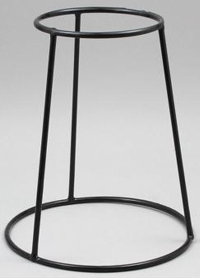 Series E, Round Display Stand, Black, 21.2 x 13.8 x 25 cm