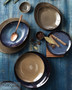 12.25 in. Show Plate/ Serving Plate for 6 to 8 Persons - Rustic Lapis