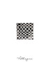 5 in. Square Bread Bun, Pastry, Cocktail Plate - Checkers Ebony