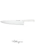 10 in. Blade Chef's Knife, White Handle, Professional Grade - EuroPro Solo