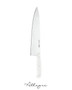 10 in. Blade Chef's Knife, White Handle, Professional Grade - EuroPro Solo