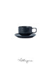 166 ml Coffee/ Tea Cup and 5.25 in. Saucer - Knit Navy Blue