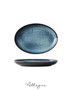 9 in. Oval Salad Plate - Knit Denim