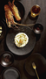 642 ml Bowl for soup, cereal, congee, noodles, ramen, etc. 5.75 in. - Lava Ash Brown