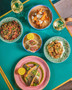 11.75 in. Show Plate/ Dinner Plate/ Serving Plate for 5 to 6 Persons - Ink Legacy Teal