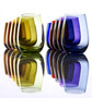 465 ml (16.5 oz) Smoky Blue Tumbler, Set of 6 - Elements