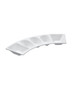 10.6 in. L x 4.5 in. W Arc Five-Compartment Dish 113 ml (4 oz) - Oriental