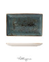 10.63in. L x 6.5in. W Rectangle Serving Plate for 2 to 3 Persons - Speckled Blue