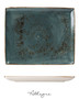 13.5in. L x 10.63in. W Rectangle Serving Plate for 6 to 8 Persons - Speckled Blue