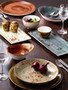 14.5in. L x 6.5in. W Rectangle Serving Plate for 4 to 5 Persons - Speckled Blue