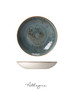 8.5 in. Individual Salad Bowl/  Shallow Serving Dish for 2 Persons 850 ml - Speckled Blue