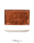 10.63in. L x 6.5in. W Rectangle Serving Plate for 2 to 3 Persons - Speckled Terra