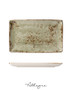 10.63in. L x 6.5in. W Rectangle Serving Plate for 2 to 3 Persons - Speckled Green