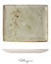 13.5in. L x 10.63in.W Rectangle Serving Plate for 6 to 8 Persons - Speckled Green