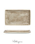 10.63in. L x 6.5in. W Rectangle Serving Plate for 2 to 3 Persons - Speckled Porcini