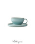 240 ml Coffee/ Cappuccino Cup and 6 in. Saucer - MOD Frosted Blue