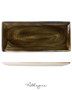 14.5in. L x 6.5in. W Rectangle Serving Plate for 4 to 5 Persons - Speckled Brown