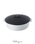 Satin Black Casserole/ Cocotte 11 in.