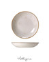8.5 in. Individual Salad Bowl/ Shallow Serving Dish for 2 Persons 850 ml - Speckled White