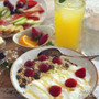 8.5 in. Individual Salad Bowl/ Shallow Serving Dish for 2 Persons 850 ml - Speckled White