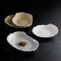 9.25 in. Ovalish Abstract Shallow Serving Dish for 2 to 3 Persons - Artisan Neutral