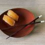 9.75 in. Brown Chopsticks with Mother of Pearl Tip, 1 Pair