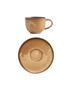204 ml Coffee/ Tea Cup and 6 in. Saucer - WoodFire Dark Oak