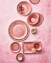 6 in. Bread Bun, Pastry, Cocktail Plate - Speckled Raspberry