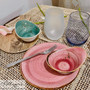 450 ml Ovalish Soup/ Rice Bowl for 1 Person 7 in. - Speckled Raspberry