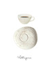 220 ml Coffee/ Tea Cup and 6 in. Free-Form Saucer - Pebble
