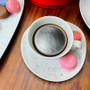 280 ml Cappuccino/ Coffee/ Tea Cup and 6 in. Free-Form Saucer - Pebble