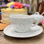 280 ml Cappuccino/ Coffee/ Tea Cup and 6 in. Free-Form Saucer - Pebble