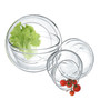 670 ml (23.5 oz) Medium Round Ringed Glass Bowl for snacks, desserts, candies, nuts, chips, fruits, soups, etc.