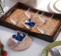 800 ml (28.2 oz) Medium Square Glass Bowl for snacks, desserts, candies, nuts, chips, fruits, etc.